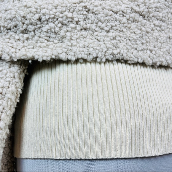 3.1 PHILLIP LIM Off The Shoulder Boucle Pullover Sweater MEDIUM Wool Fuzzy NWT - Picture 6 of 9